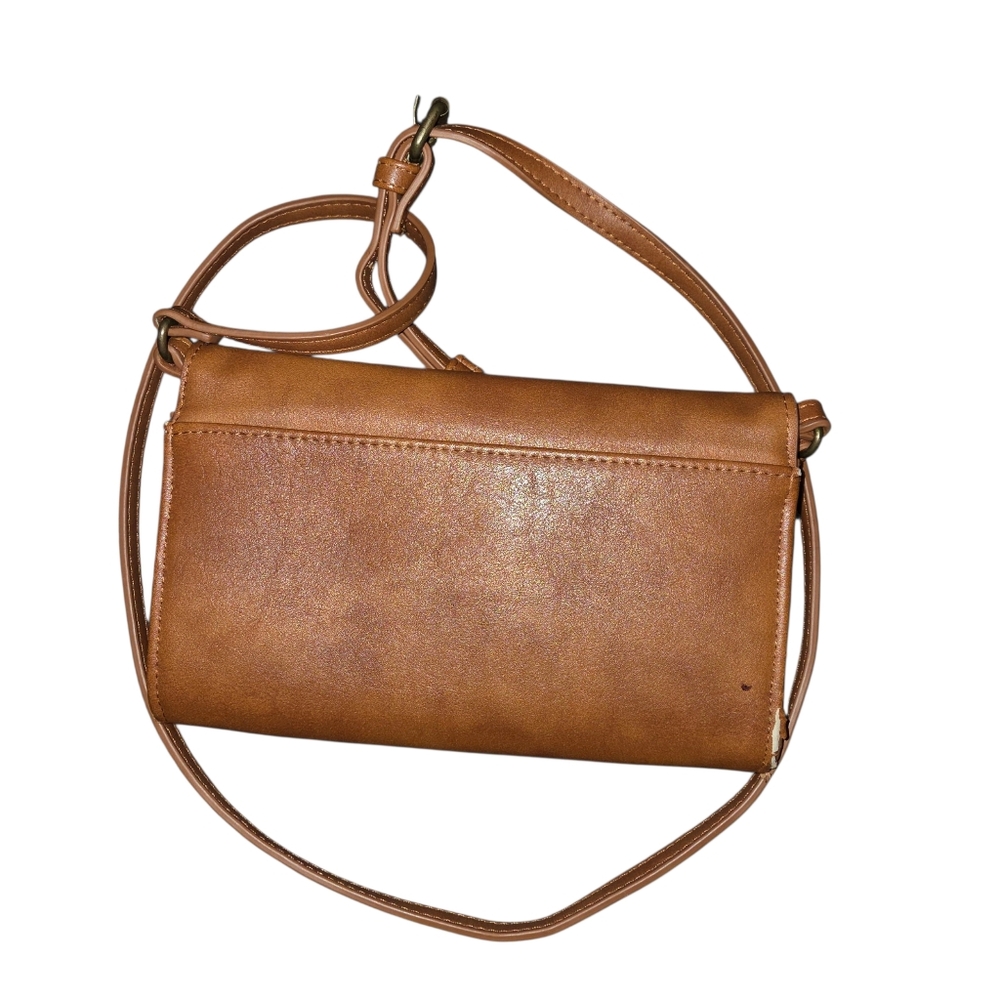 Universal Thread Brown Crossbody Snap Closure Pur… - image 2